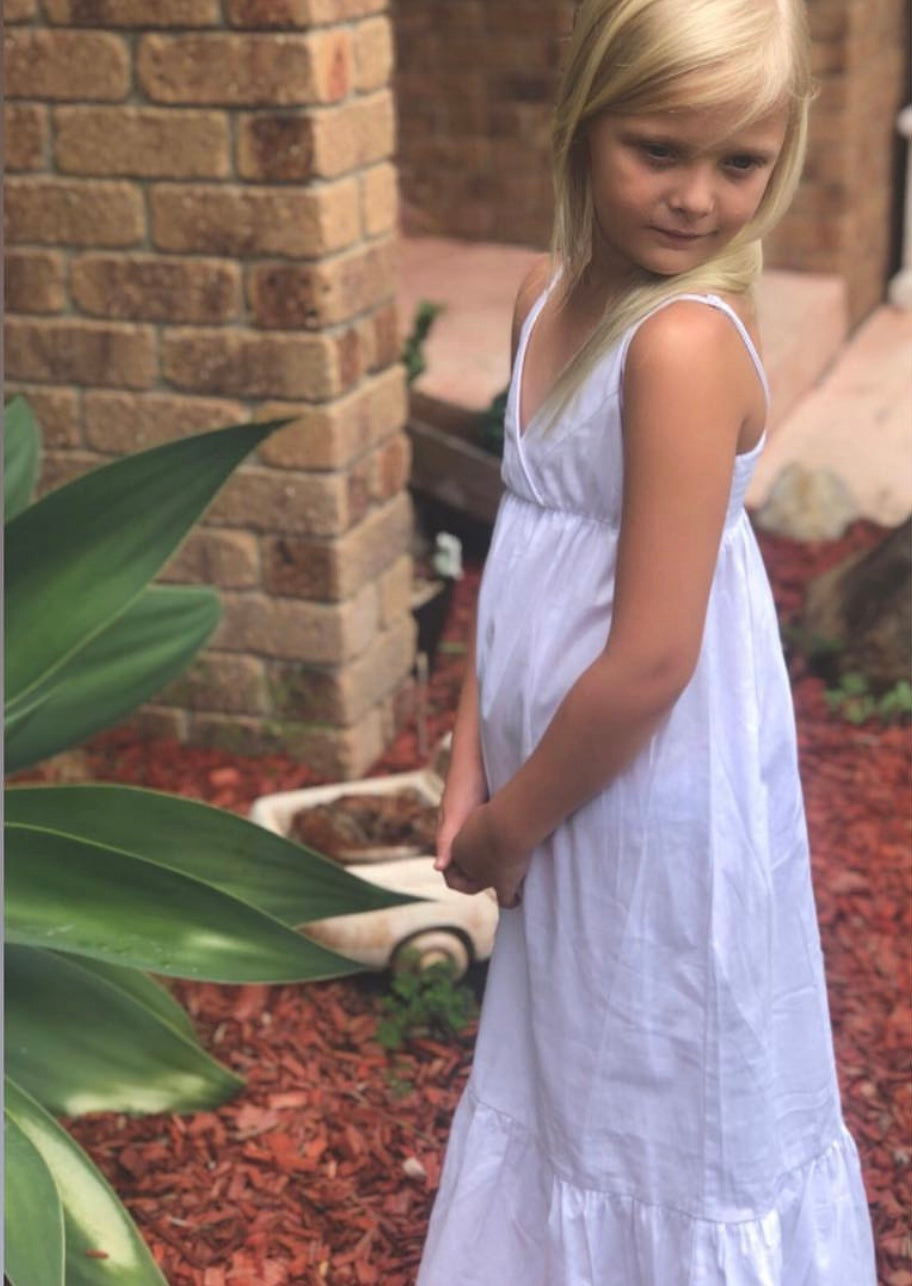 white maxi dress
