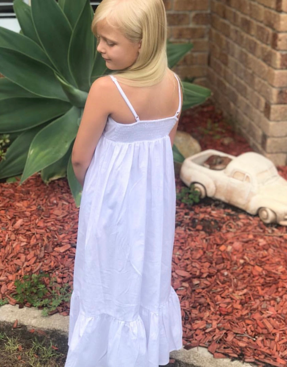 white maxi dress