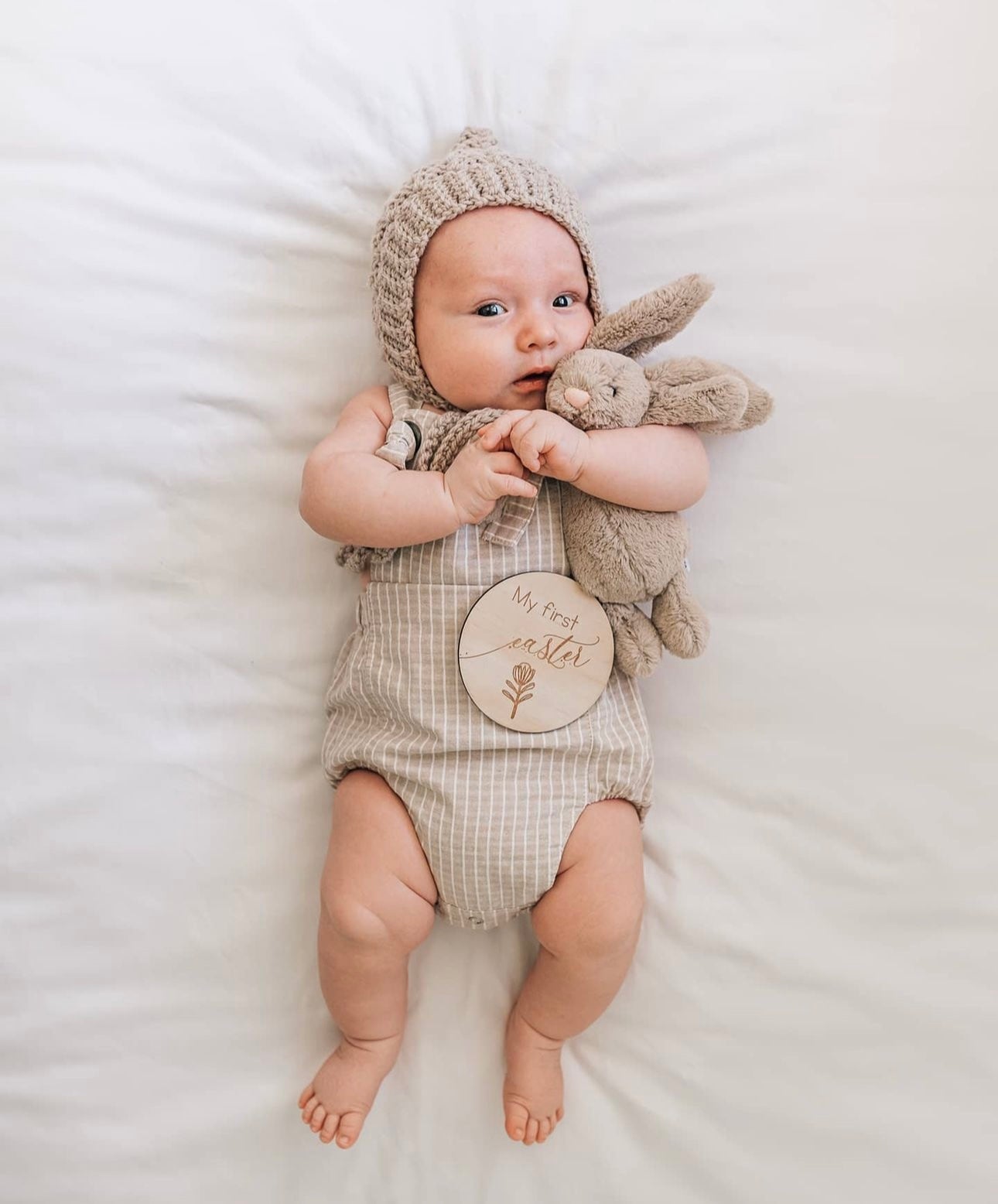 Check oat linen romper