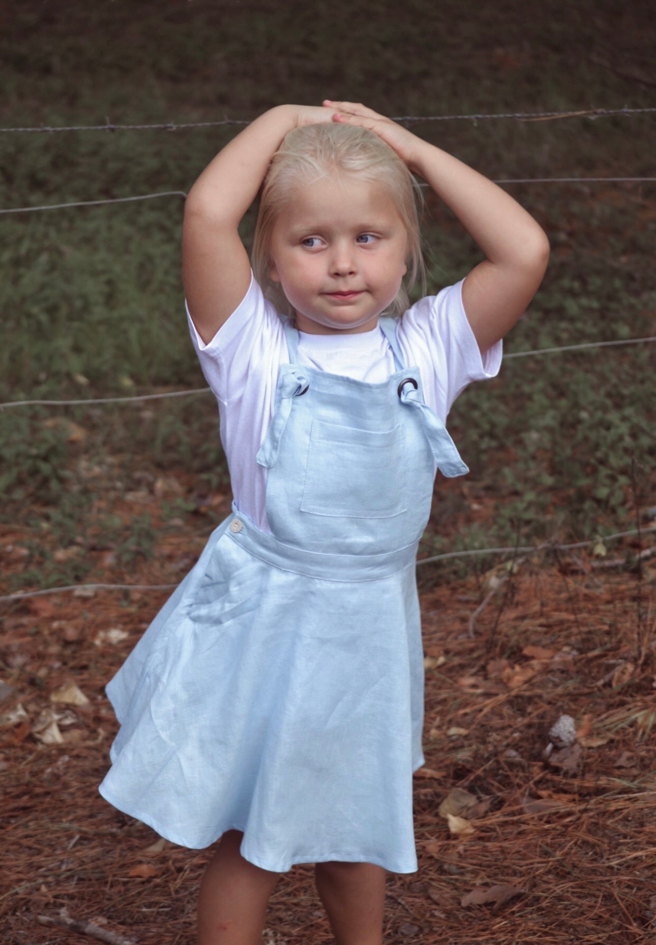 Sadie Pinny Baby Blue