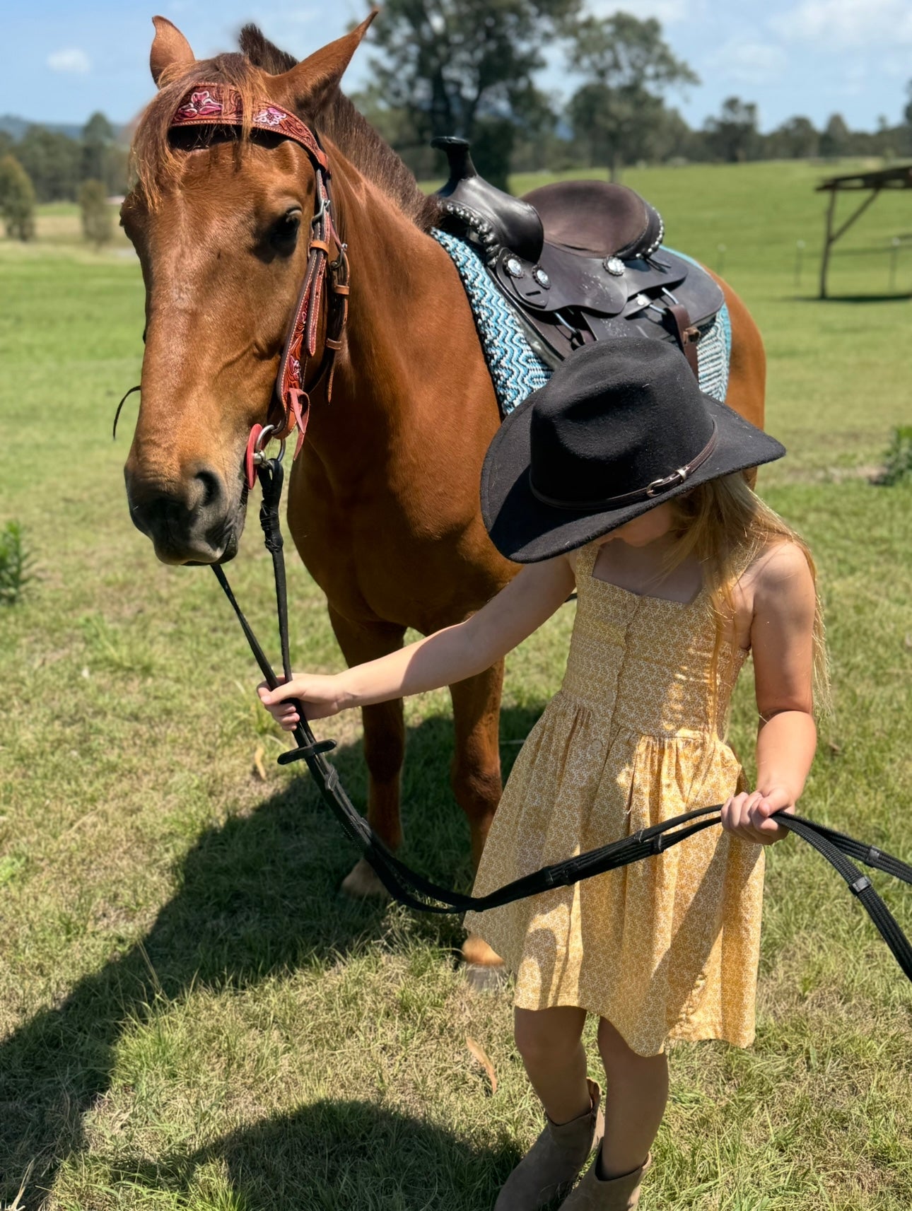 Evelyn Button dress- mustard