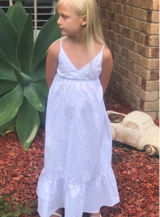 white maxi dress