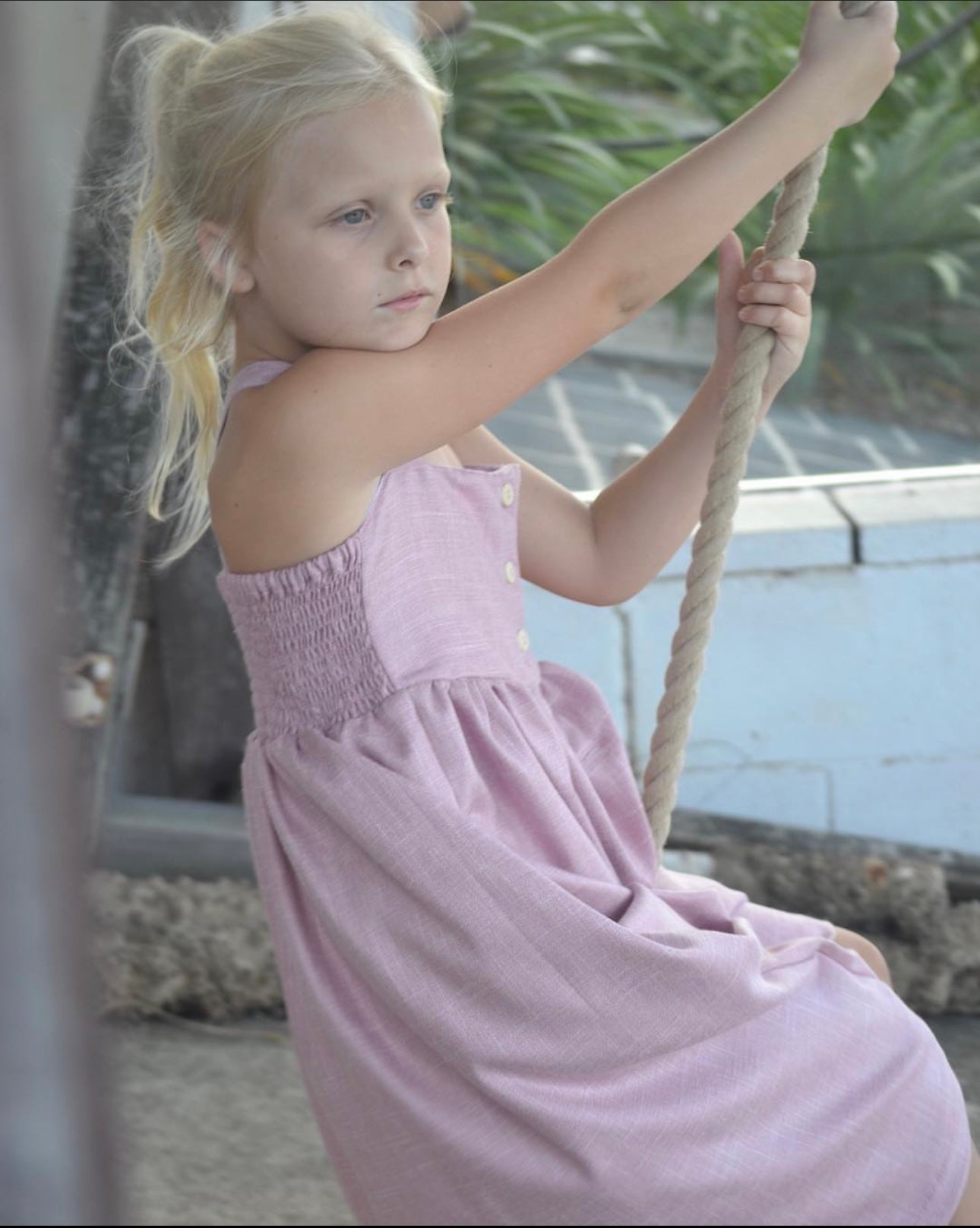 Dusty pink maxi dress
